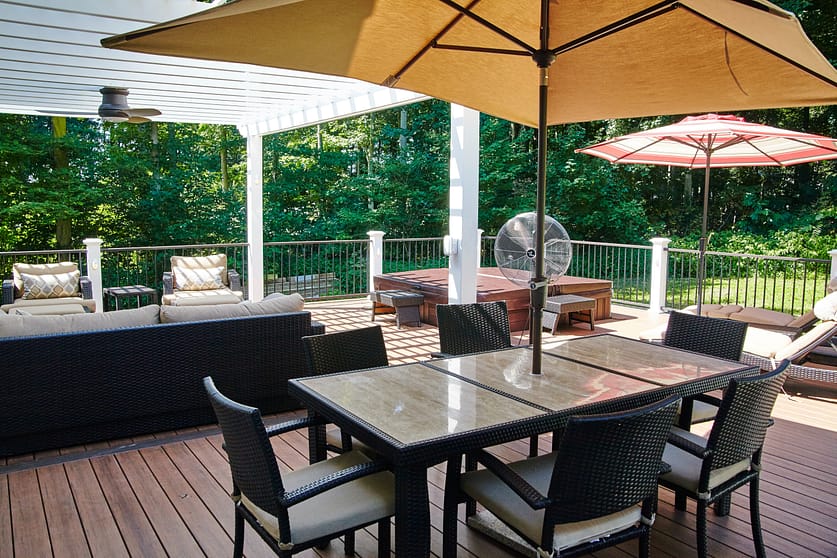 Patio with Dining and Lounge Areas