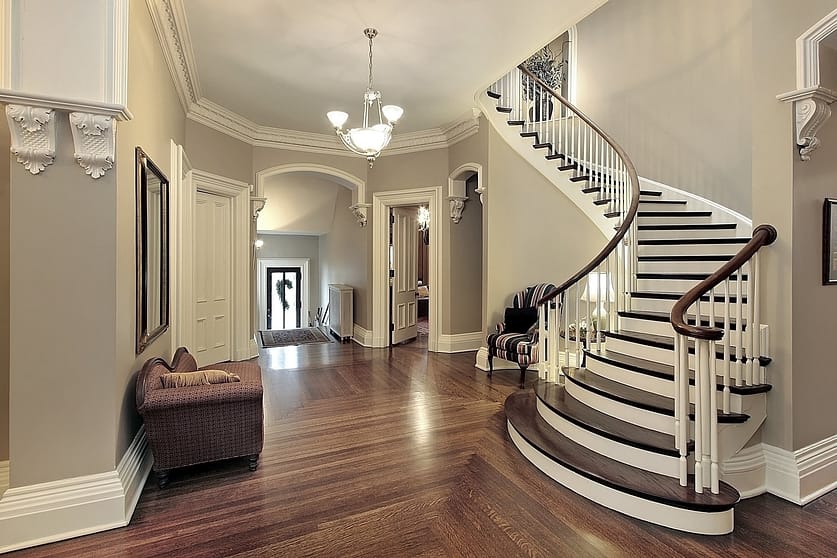 Home staircases in traditional home