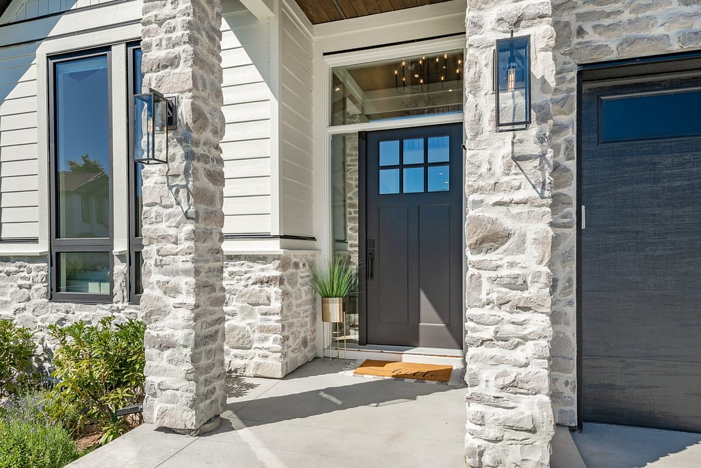 Classic home exterior with cement tile