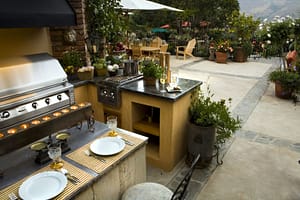 Small Outdoor BBQ Kitchen scaled