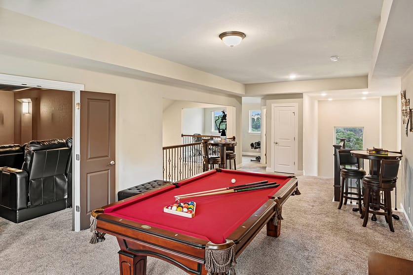 dining room pool table